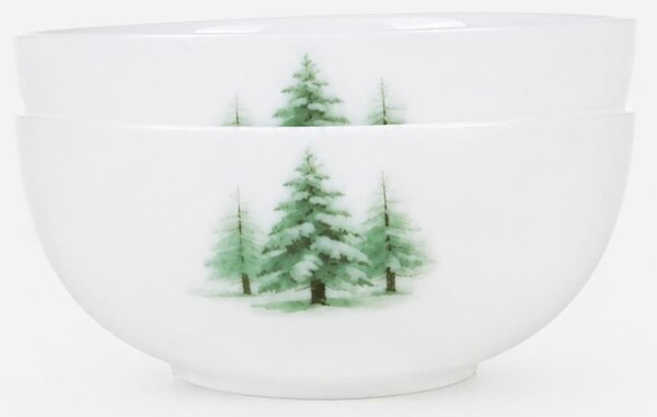 Sinsay - Misky s motívom vianočného stromčeka, 2 balenia - zelená