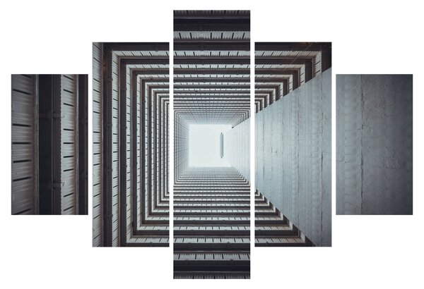 Obraz - Pohľad zvnútra budovy (150x105 cm)