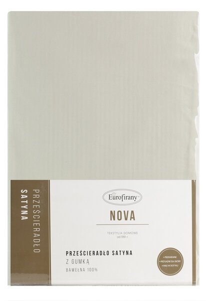 SATÉNOVÉ PRESTIERADLO NOVA3 200X220 CM, VÝŠKA 30 CM BÉŽOVÉ
