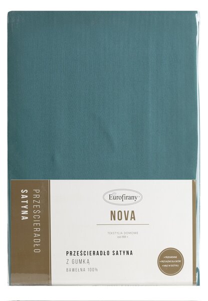 SATÉNOVÉ PRESTIERADLO NOVA3 180X200 CM, VÝŠKA 30 CM TYRKYSOVÉ