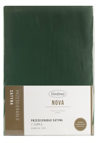 MAKOSATÉNOVÉ PRESTIERADLO NOVA3 100X200 CM TMAVOZELENÉ
