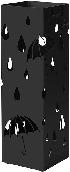 SONGMICS Stojan na dáždniky - čierna - 15,5x15,5x49 cm