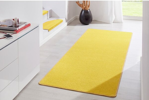 Žltý behúň Hanse Home Fancy, 80 x 300 cm