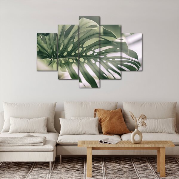 Obraz - List monštier (150x105 cm)