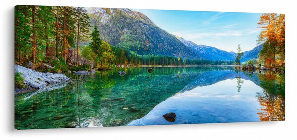 Obraz - Jazero Hintersee (120x50 cm)