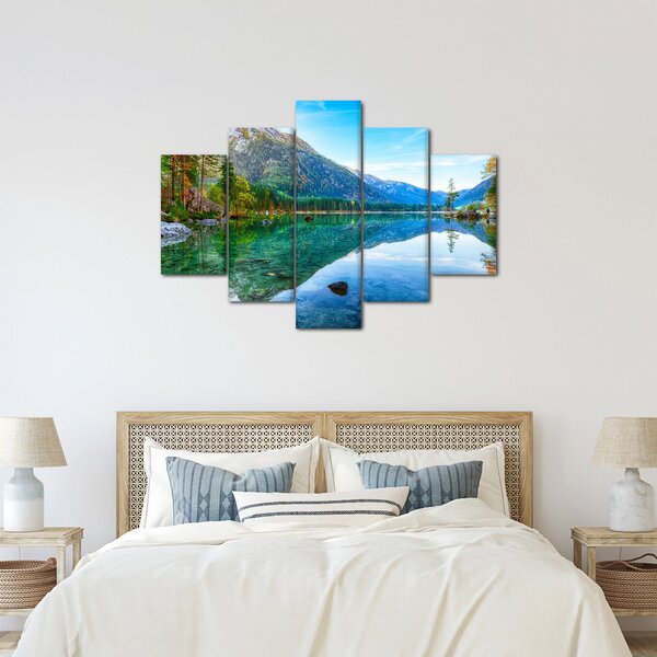 Obraz - Jazero Hintersee (150x105 cm)
