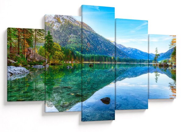 Obraz - Jazero Hintersee (150x105 cm)