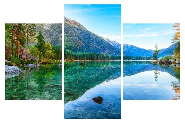 Obraz - Jazero Hintersee (90x60 cm)