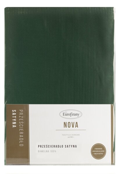 MAKOSATÉNOVÉ PRESTIERADLO NOVA 160X200 CM TMAVOZELENÉ