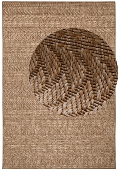 Hanse Home , Kusový koberec Forest 103995 Beige / Brown – na von aj na doma, 120x170, béžová, chodba / predsieň
