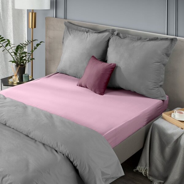 MAKOSATÉNOVÉ PRESTIERADLO NOVA 160X210 CM TMAVORUŽOVÉ