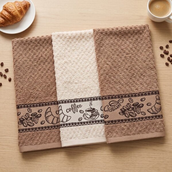 Froté utierky na riad Coffe Time set 3 ks
