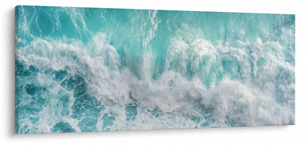 Obraz - Pohľad na vlny oceánu (120x50 cm)