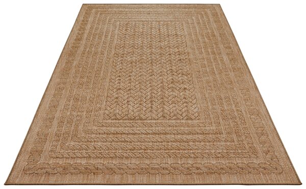 NORTHRUGS Kusový koberec Forest 103992 Beige / Brown – na von aj na doma - 200x290 cm