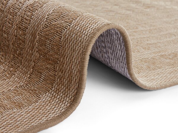 NORTHRUGS Kusový koberec Forest 103992 Beige / Brown – na von aj na doma - 200x290 cm