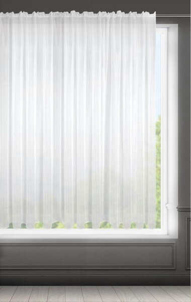Biela záclona na páske LUCY 400x150 cm