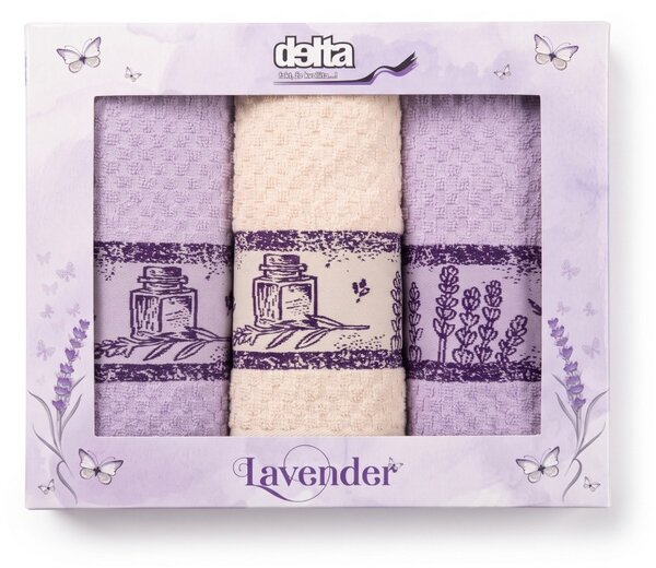 Froté utierky na riad Lavender set 3 ks