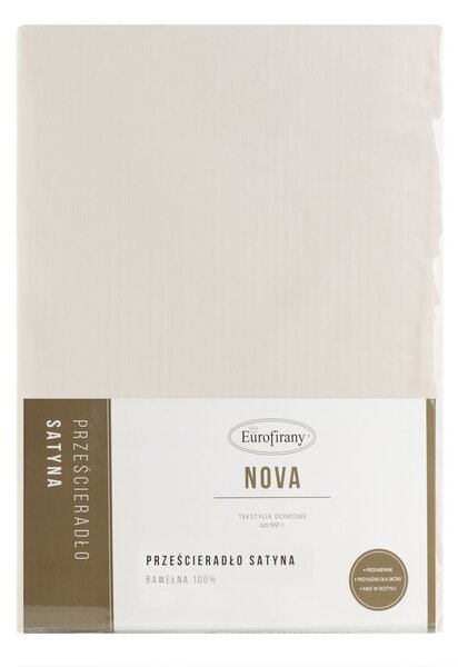 MAKOSATÉNOVÉ PRESTIERADLO NOVA 210X220 CM BÉŽOVÉ