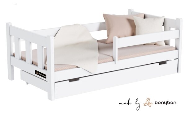 Detská masívna posteľ Maja biela + box Rozmer: 160x80