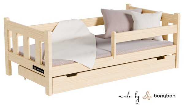 Detská masívna posteľ Maja borovica + box Rozmer: 160x80