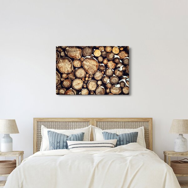 Obraz - Drevo v snehu (90x60 cm)