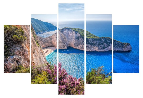 Obraz - Pláž Navagio, Grécko (150x105 cm)