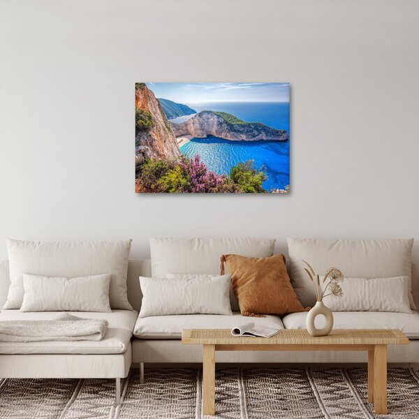 Obraz - Pláž Navagio, Grécko (70x50 cm)