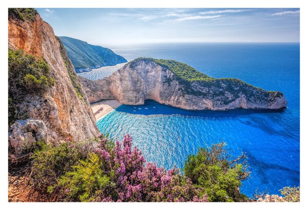 Obraz - Pláž Navagio, Grécko (90x60 cm)
