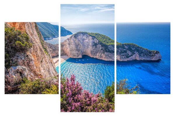 Obraz - Pláž Navagio, Grécko (90x60 cm)