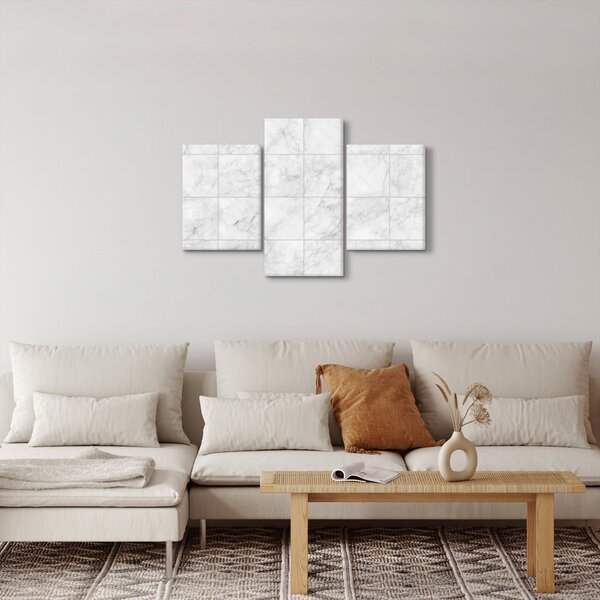 Obraz - Mramorové dlaždice (90x60 cm)