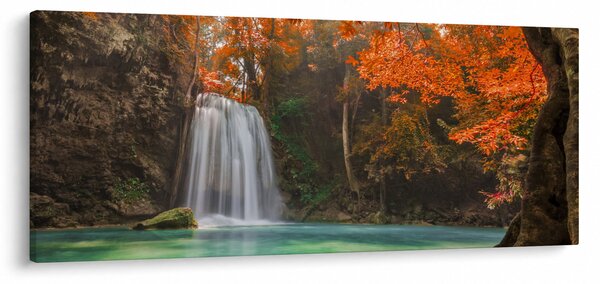 Obraz - Vodopád v Thajsku (120x50 cm)