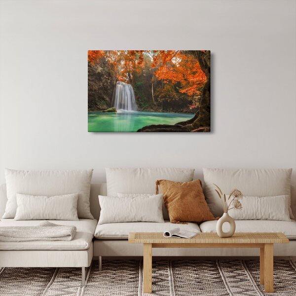 Obraz - Vodopád v Thajsku (90x60 cm)