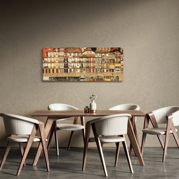 Obraz - Nábrežná štvrť, Portugalsko (120x50 cm)