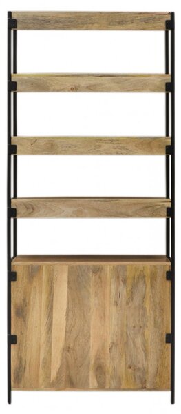 Knižnica Gita 90x213x35 indický masív mango