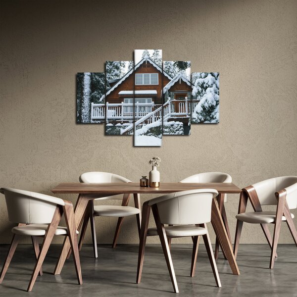 Obraz - Drevená chata (150x105 cm)