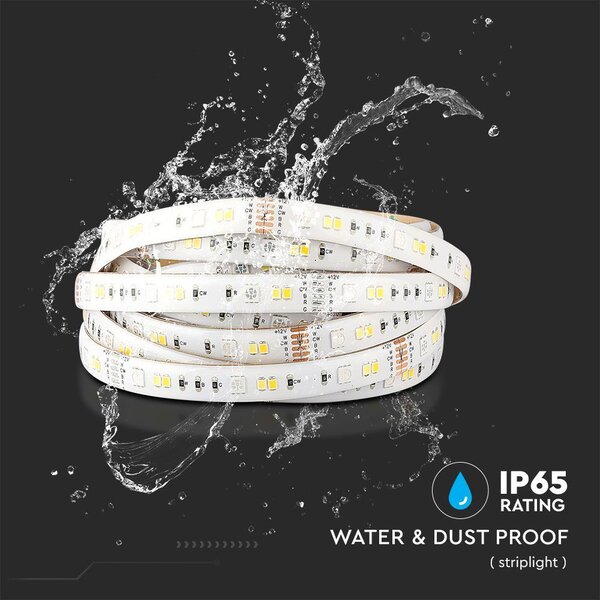 V-TAC Smart WiFi LED pás SET RGB+CCT 13W, 1200lm, vodeodolný IP65 (5m+zdroj+ovládanie)