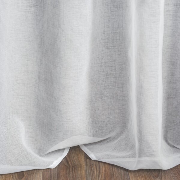 ZÁCLONA NA KRÚŽKOCH GRACE 140X250 CM BIELA