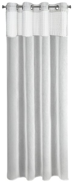 ZÁCLONA NA KRÚŽKOCH GRACE 140X250 CM BIELA