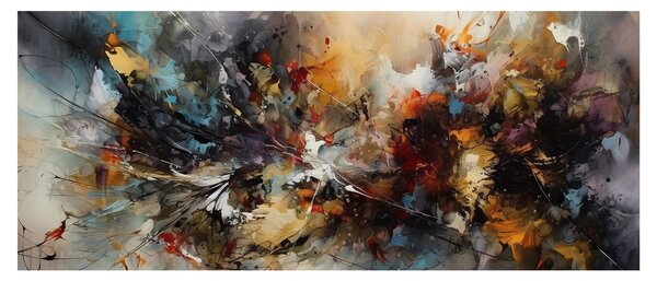Obraz - Abstraktná grafika (120x50 cm)