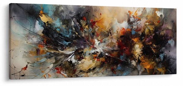 Obraz - Abstraktná grafika (120x50 cm)