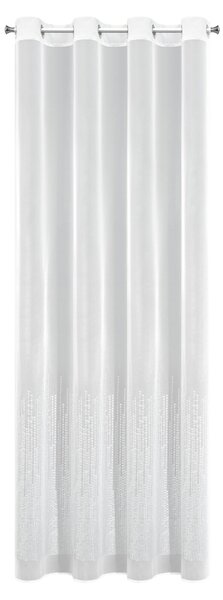 ZÁCLONA NA KRÚŽKOCH SOLEI 140X250 CM BIELA
