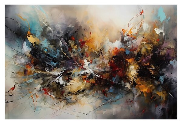 Obraz - Abstraktná grafika (90x60 cm)
