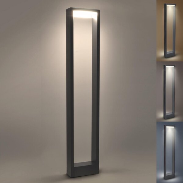 Brilagi-LED Vonkajšia lampa RAGUSA LED/7W/230V 3000/4000/6000K antrac. IP54 80 cm