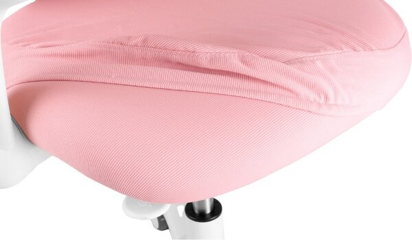 Detská rastúca stolička Neoseat KIDDY TWO — látka, prateľný poťah, ružová