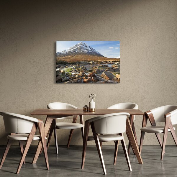 Obraz - Hora s riekou (90x60 cm)