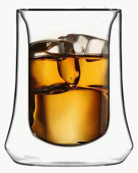 Dvojstenné borosilikátové poháre na whisky Soho, 2 ks