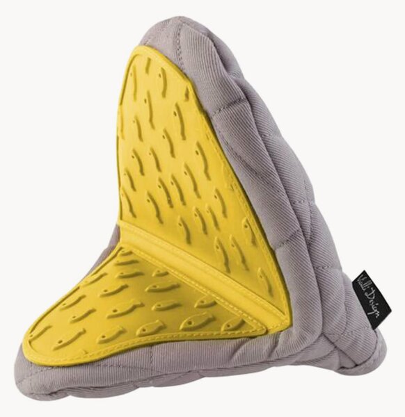 Kuchynské chňapky Livio Grey Yellow, 2 ks