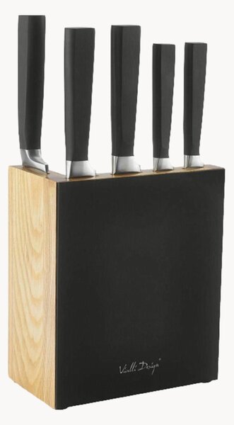 Súprava nožov so stojanom Fino Black, 6 ks