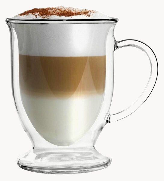 Borosilikátové hrnčeky na latte macchiato Amo, 2 ks