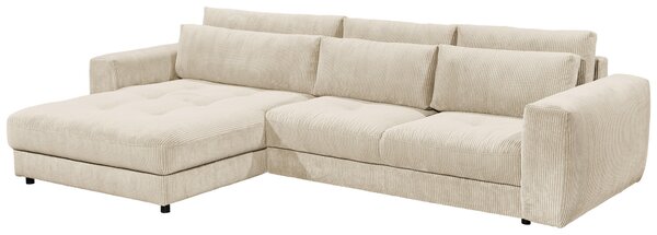 ROHOVÁ SEDAČKA, textil, kompozitné drevo, krémová MID.YOU - Sedačky, Online Only